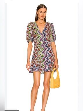 RHODE Ruby Dress Love Is A Rainbow Mini Dress Size 6